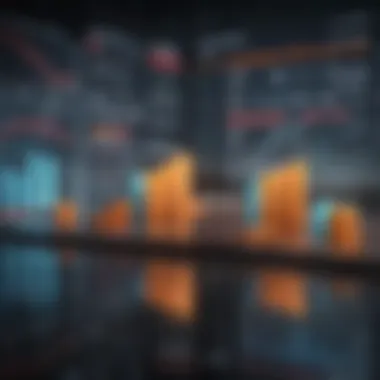 Chart showcasing market trends and economic indicators
