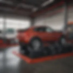 Costco tire change bay showcasing efficient service