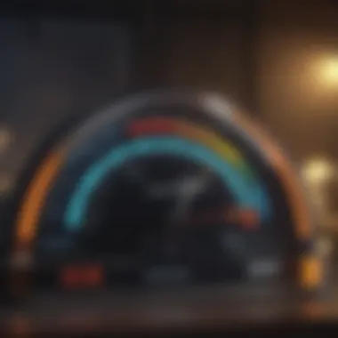 Understanding Credit Scores Credit score gauge indicating a high rating