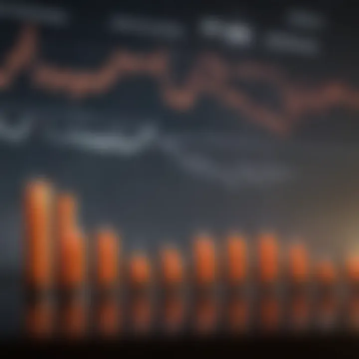 Graph illustrating mutual fund performance over time