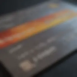 Close-up of a Discover Secured Credit Card highlighting its features