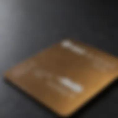 A close-up of a credit card displaying a high credit limit