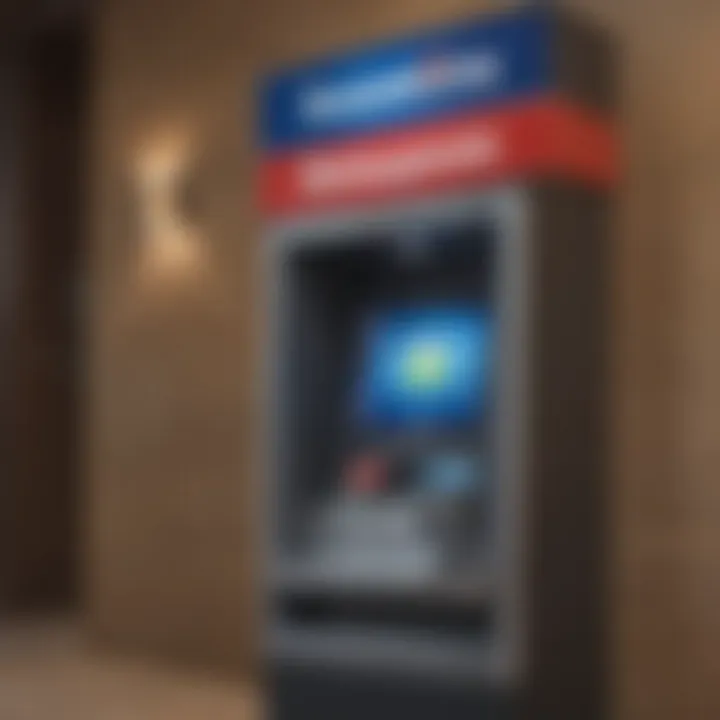 A modern Capital One ATM displaying user-friendly interface