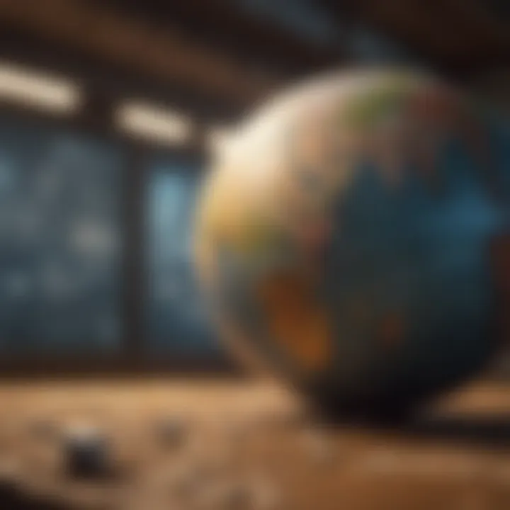 A globe highlighting different countries with notable foreign ETFs.