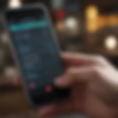 MTB Mobile Banking User Interface A smartphone showcasing the MTB mobile banking interface