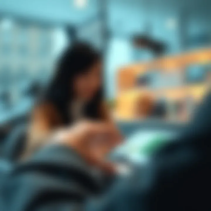 Illustration showcasing the concept of peer-to-peer lending