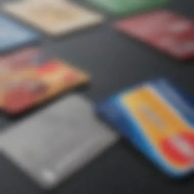 A visual comparison of different credit cards showcasing their unique life insurance options