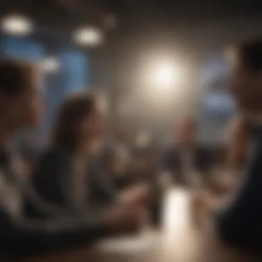 Collaborative Investment Strategies A group discussion among diverse individuals exploring investment strategies.
