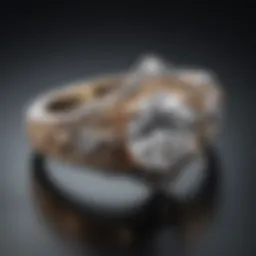 Beautiful engagement ring showcasing intricate design