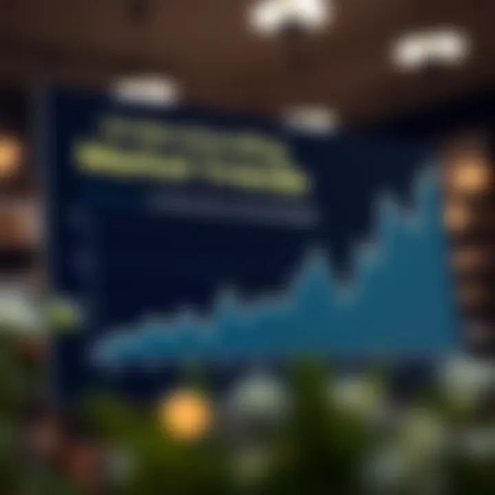 Graph showing market trends in real estate over the years