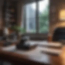 A tranquil workspace symbolizing freelance productivity.