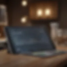 A variety of bank accounts displayed on a digital tablet