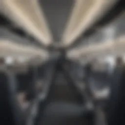 Airplane interior showcasing American Airlines Magazine
