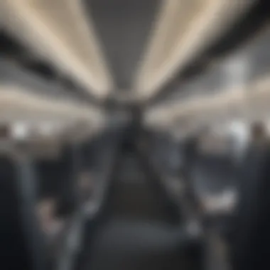 Inside an American Airlines Flight Airplane interior showcasing American Airlines Magazine