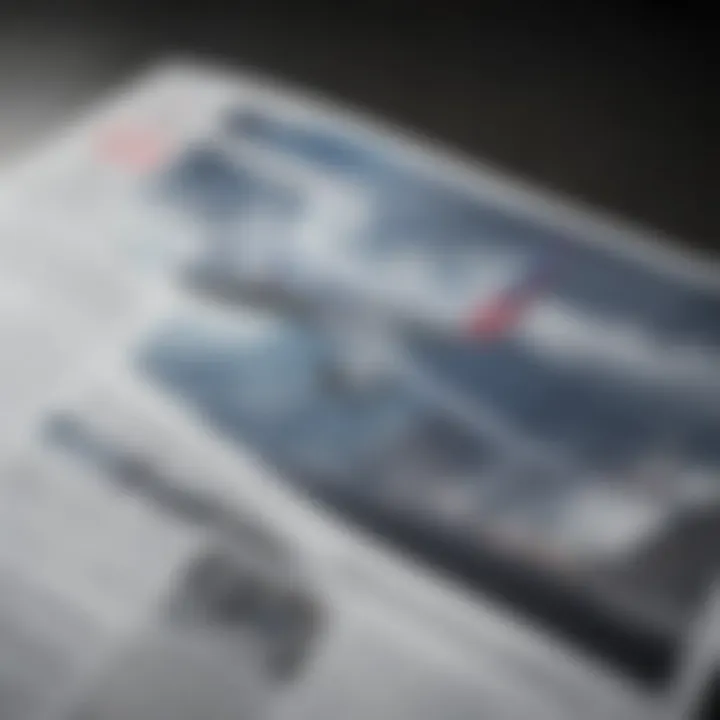 Close-up of American Airlines Magazine with an engaging article
