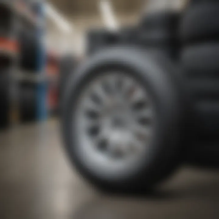 Tire selection displayed at Sam's Club