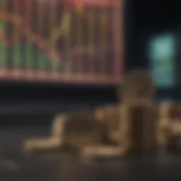 Visual representation of short selling in stock markets