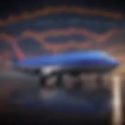 Graph depicting historical stock price trends for Southwest Airlines