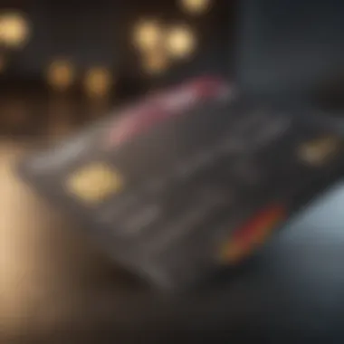 A visual representation of a credit card with 0% interest offer