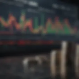 Graph showcasing stock market trends in India