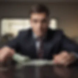 Illustration depicting the complexities of debt consolidation scams