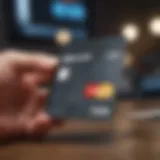 A college student reviewing credit card options