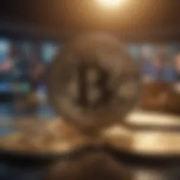 Graphical representation of cryptocurrency market trends and tax implications