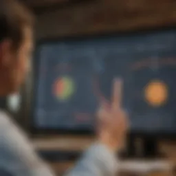 User navigating contractor software dashboard