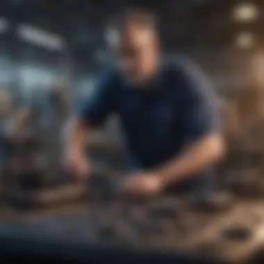 Illustration depicting the mechanics of inverse ETFs