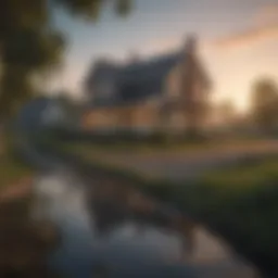 Scenic overview of Delaware real estate