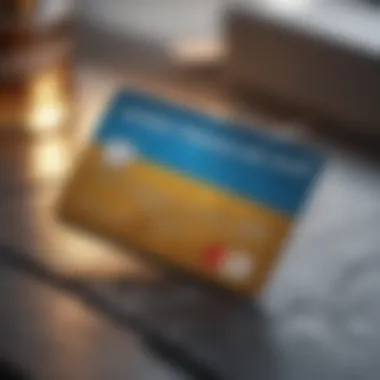 Credit card with healthcare symbols