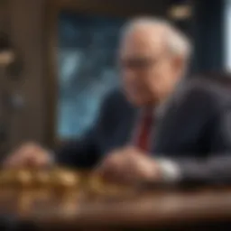 Warren Buffett contemplating investment strategies